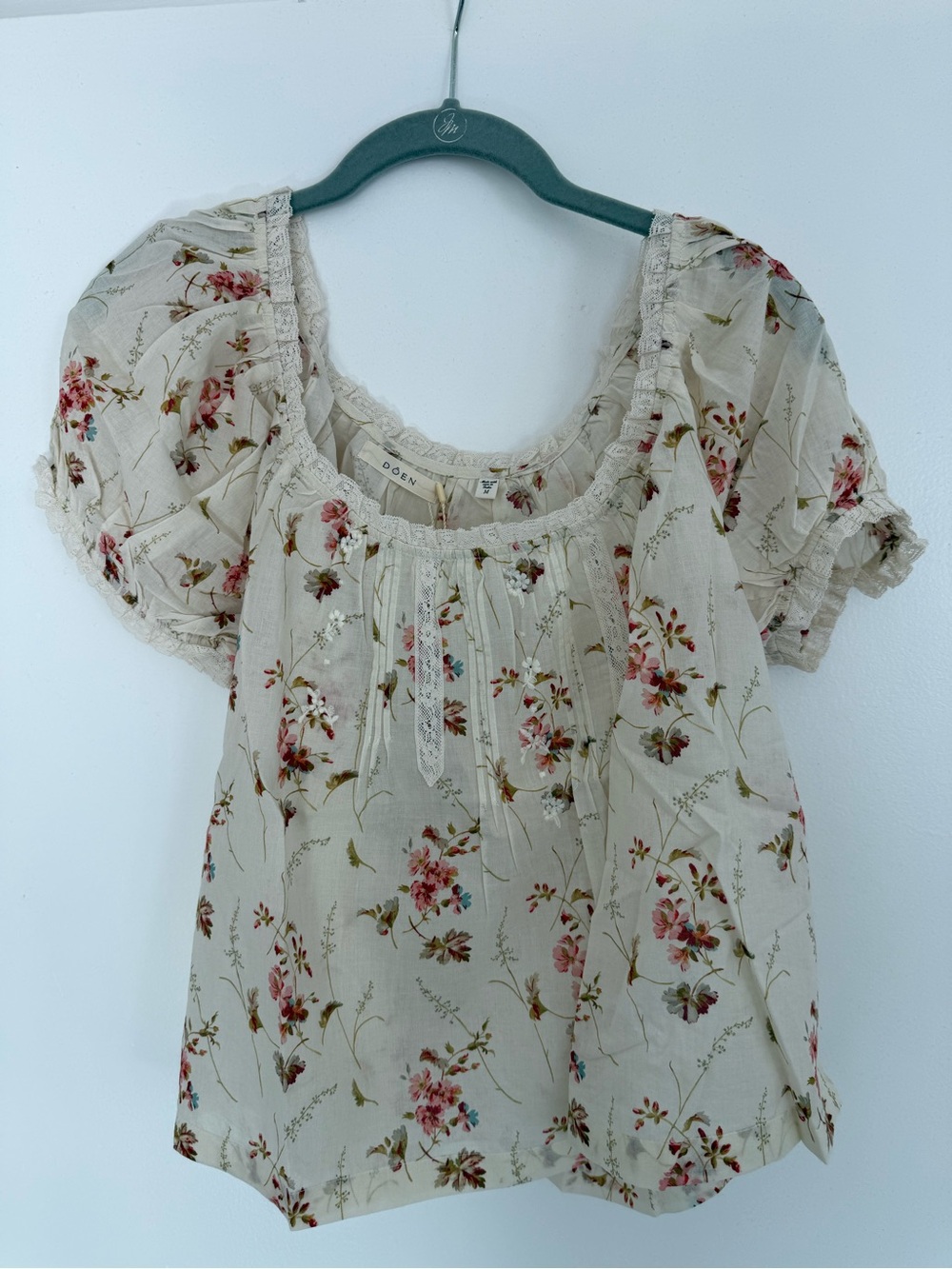 Doen Frederica Top in Blanc Prairie Rose - NWT